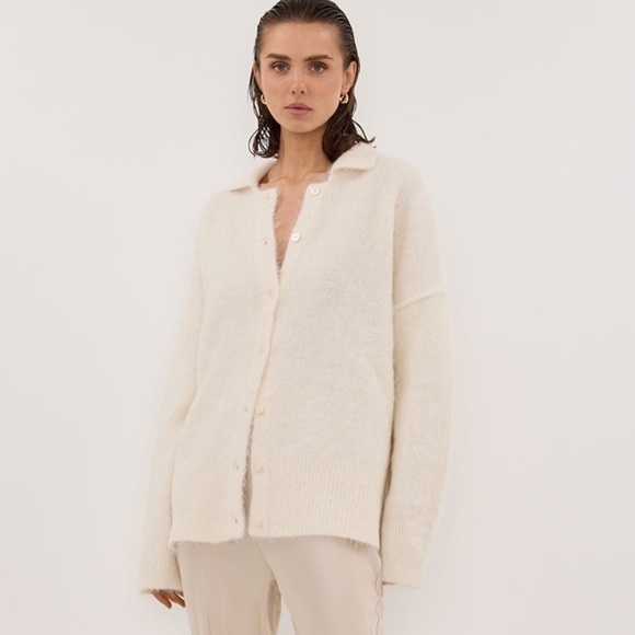 DISSH Sweaters - DISSH Cream Cardigan